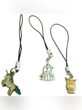 3 FOR $20 HANDCRAFTED Assorted Phone Charms Set of 3 Accessories